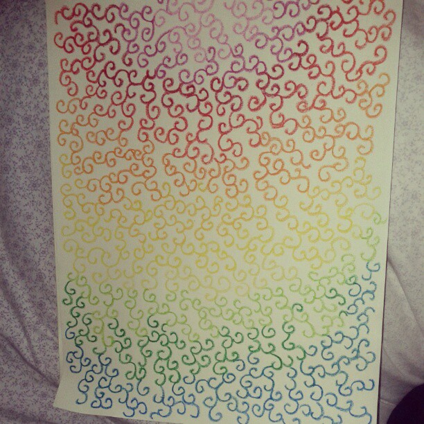 Rainbow squiggles :D